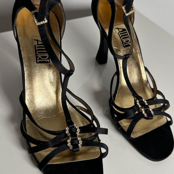 size 9 satin Allure heels dance shoes - Picture 9 of 9